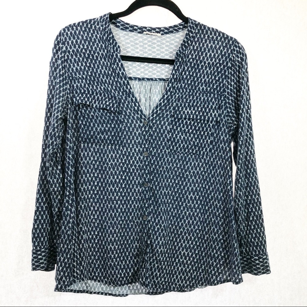3/$25 Soft Joie button down blouse blue no size